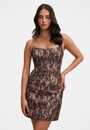 Forever New, REESE STRAPLESS CORSET  - Robe droite - chocolate freckle