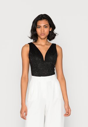 ELOISE V NECK BODY SUIT - Top - black