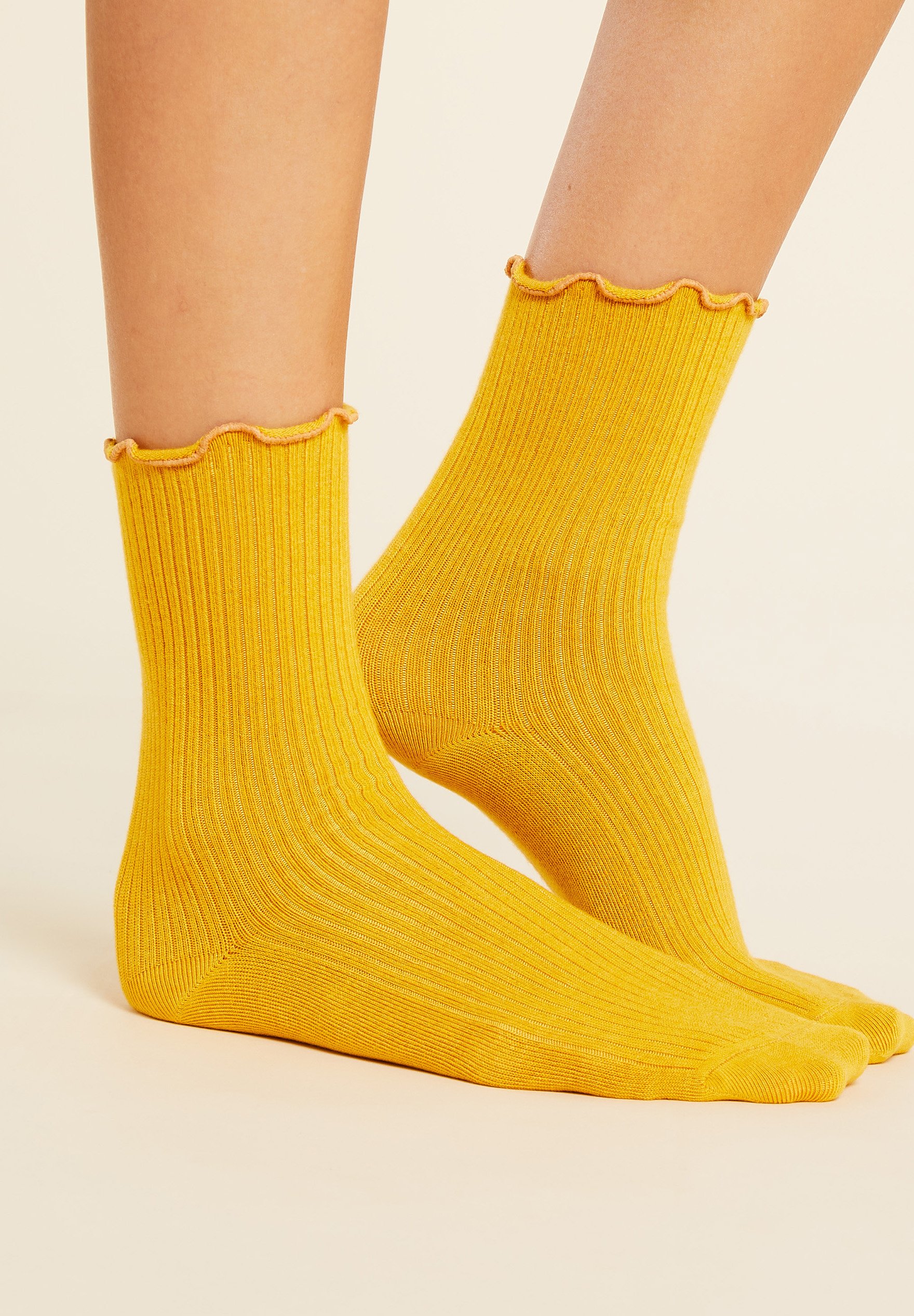 chaussette jaune