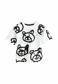 Unausgewählt, white graffiti bear