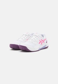 ASICS GEL DEDICATE 8 - Padel apavi - white/dragon fruit