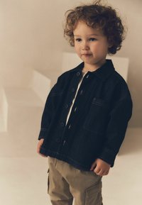 Next HOODED  REGULAR FIT - Džinsa auduma jaka - dark denim rinse