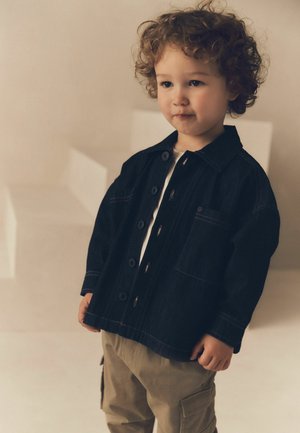 HOODED  REGULAR FIT - Farmerdzseki - dark denim rinse