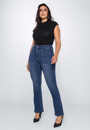 BILI - Bootcut jeans - rocky blue
