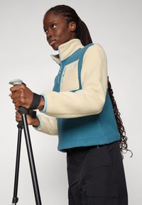 The North Face YUMIORI 1/4 ZIP - Flísová bunda - space/gravel/blue eclipse