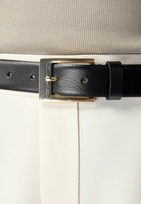 PREMIUM MADE IN ITALY  - Bælter - black gold tone