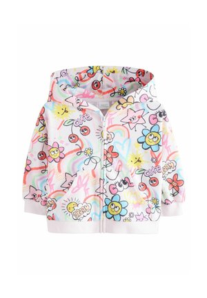 Next REGULAR FIT - ZIP THROUGH - Sweat zippé - rainbow graffiti