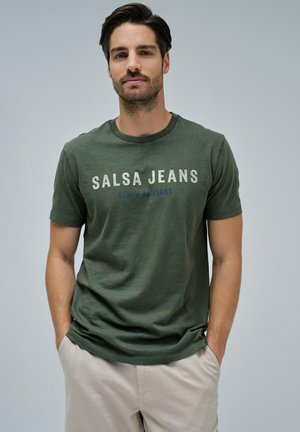 Camiseta estampada - grün