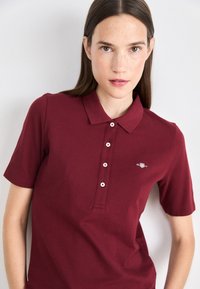 GANT SLIM FIT - Polo - plumped red