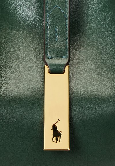 Polo Ralph Lauren POLO ID LEATHER SMALL SHOULDER BAG - Geantă crossbody - bottle green