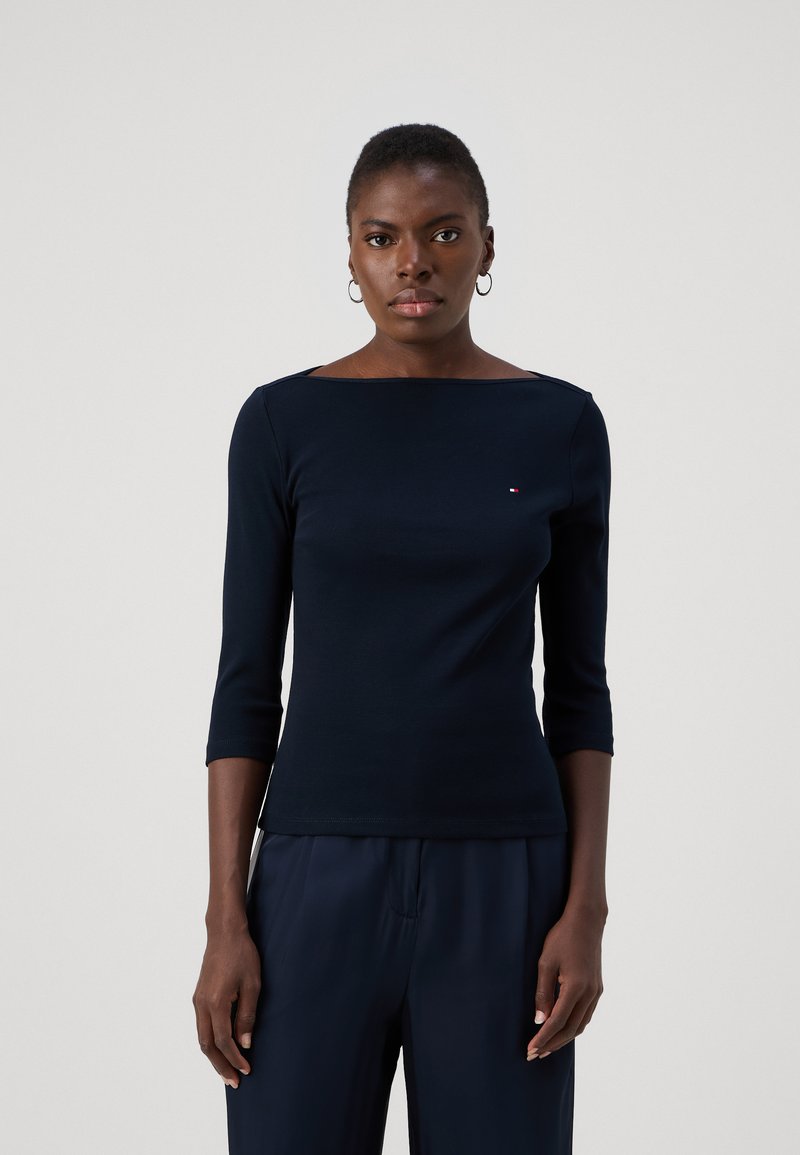 S.Oliver Maglietta Donna A Manica 3/4 - Vestibilità Normale - Colore Marrone - Look Elegante E Classico