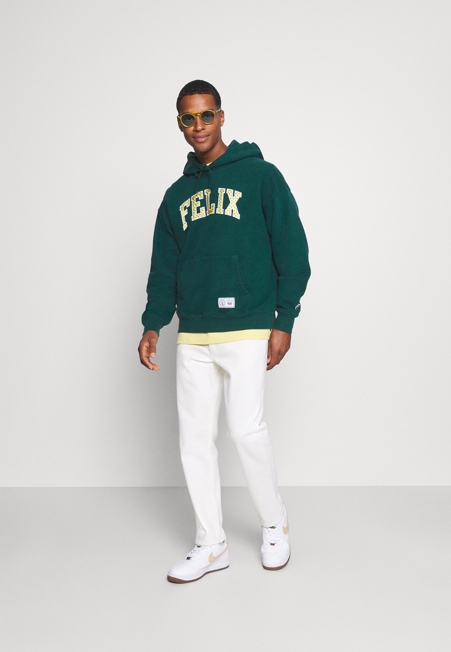 Levi's® FELIX GRAPHIC HOODIE UNISEX - Felpa con cappuccio - dark  green/verde scuro - Zalando.it