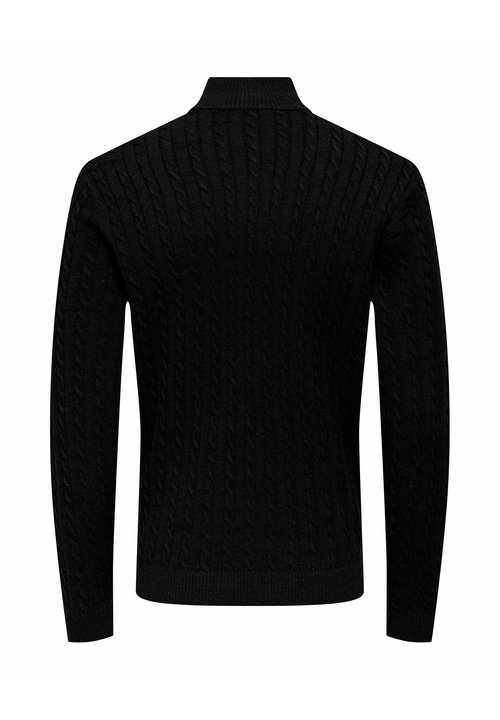 Maglione Uomo 11 Project PRTim Troyer - Lana Maglia Grossa Collo Alto Cerniera