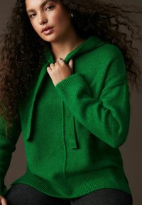Next RELAXED FIT OVERSIZED - Džemperis su gobtuvu - green bright