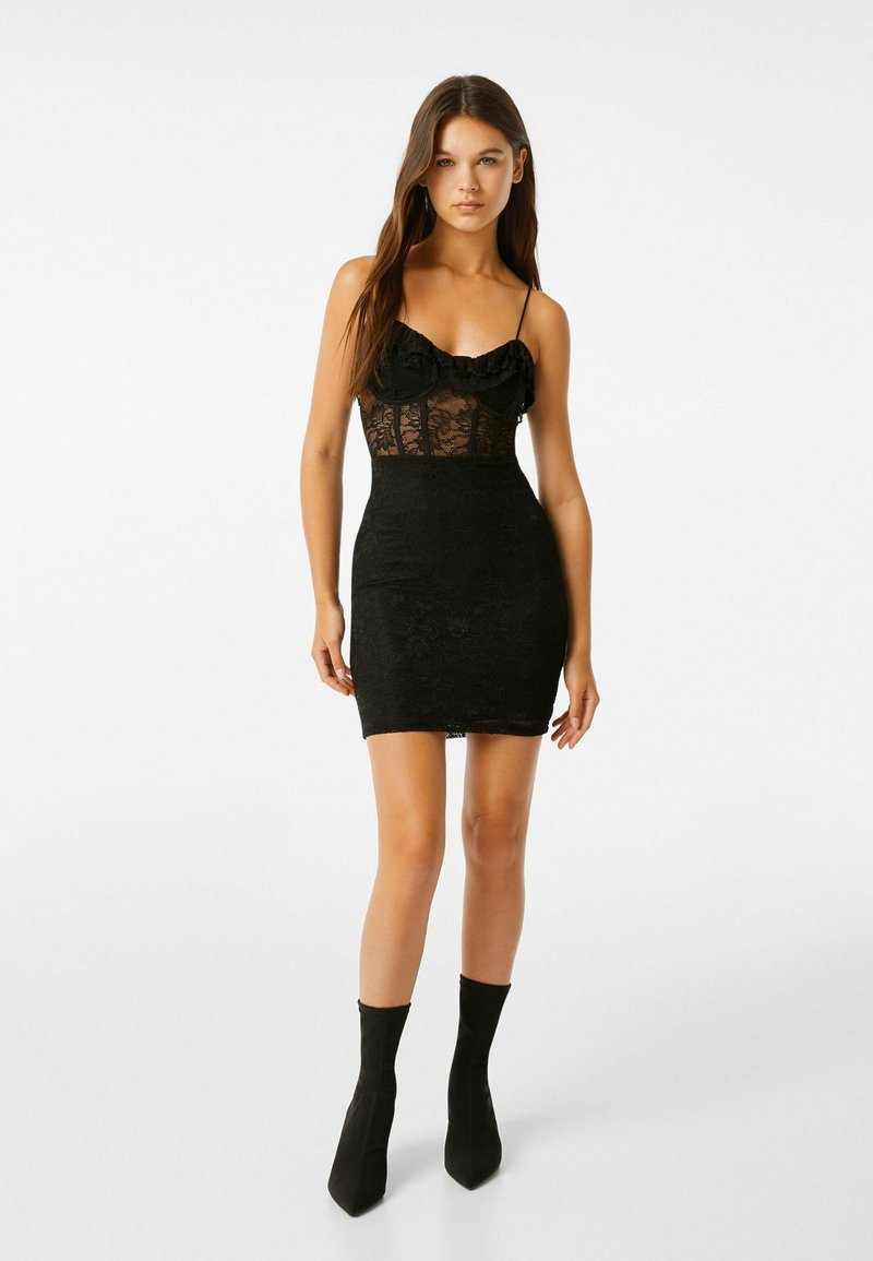 Bershka Cocktailjurk zwart
