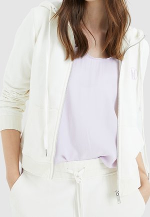 Zip-up sweatshirt - white