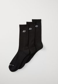 PATCH LOGO CREW UNISEX 3 PACK - Chaussettes - black