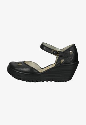 Wedge sandals - black