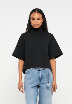 MOCK MINI TEE - T-shirt imprimé - jet black