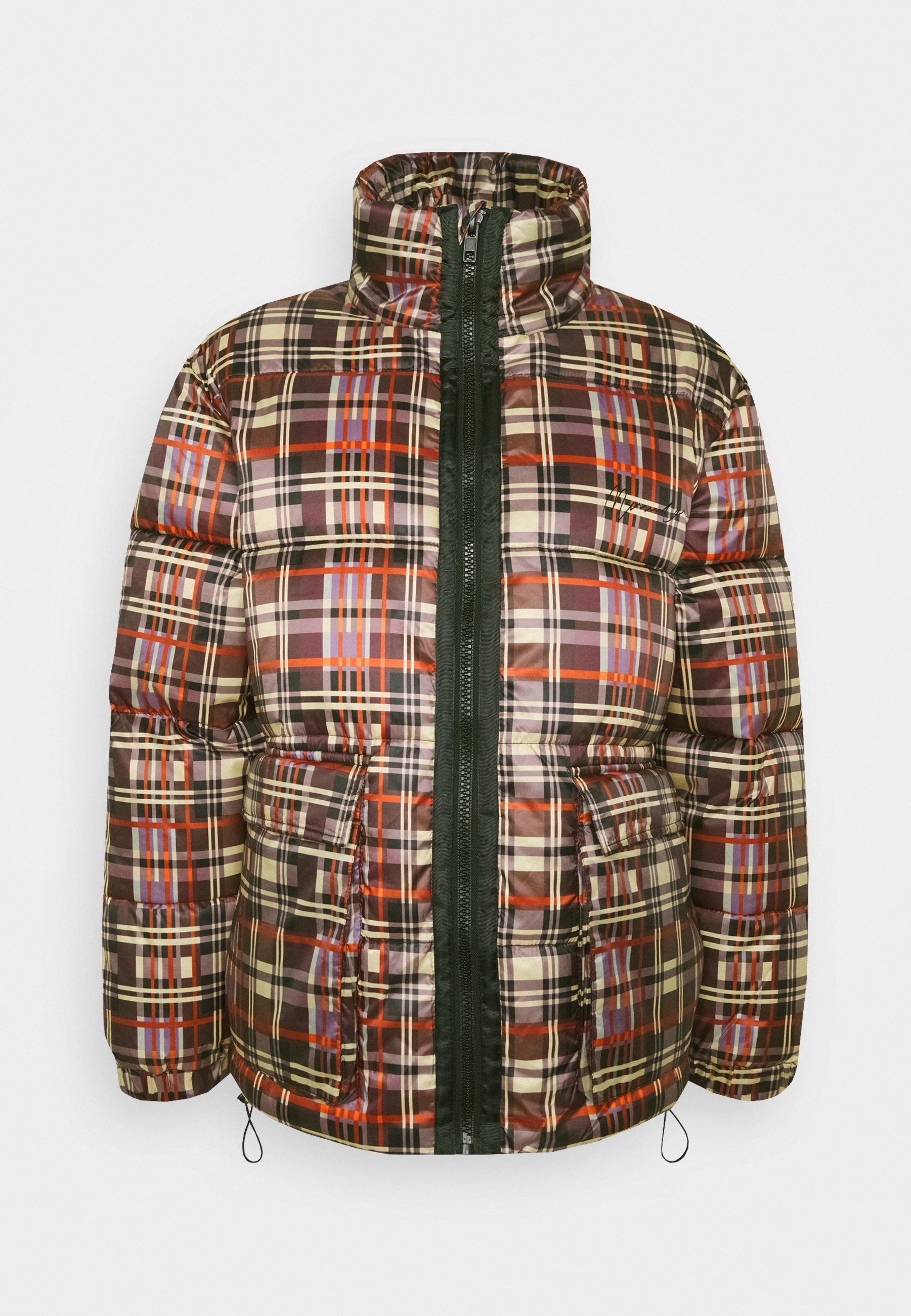 check puffer jacket mens