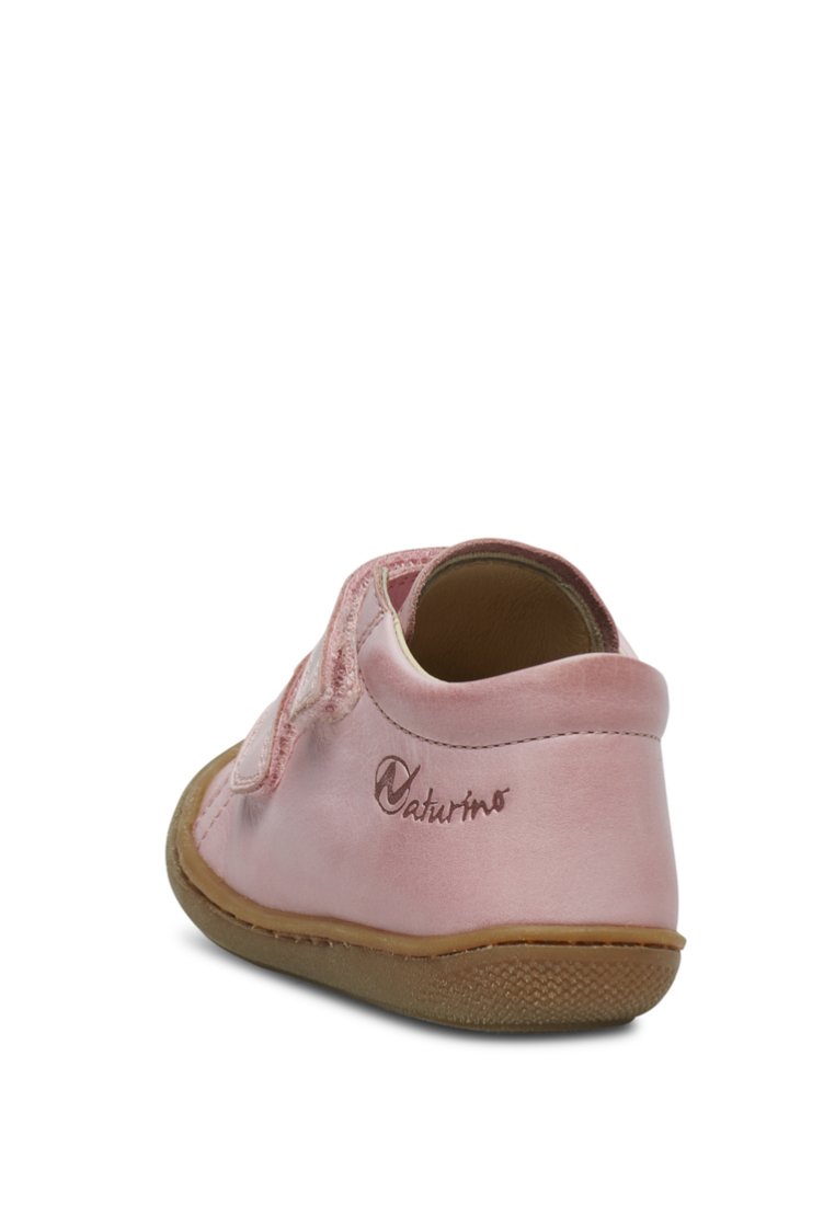 Naturino Carex VL Sneakers Aus Leder – Kinderschuhe Mit Klettverschluss, Rote Details, Für Schule & Freizeit