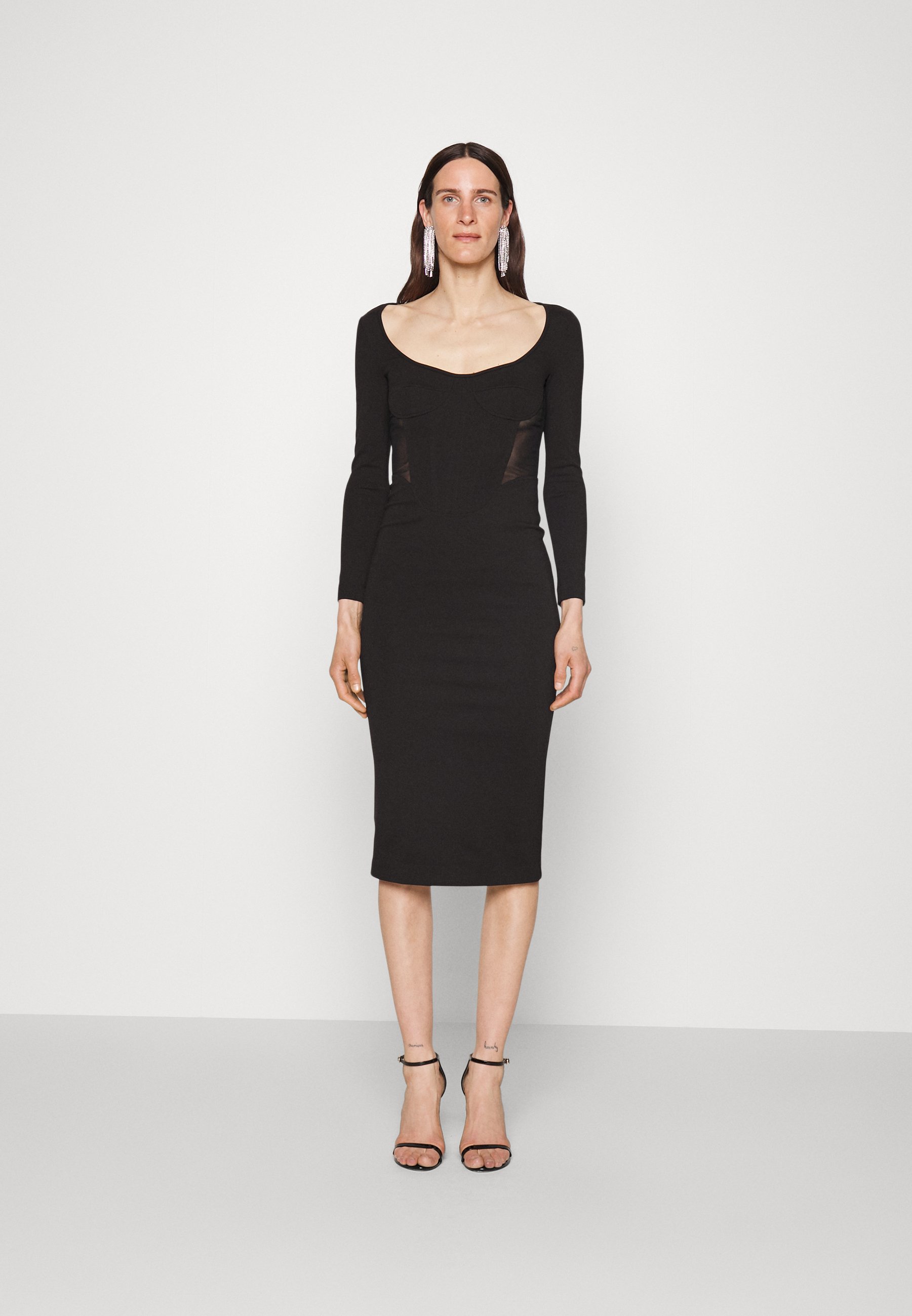 Pinko Costantino Abito Crepe De Chin Vestido Para Mujer De Vestido