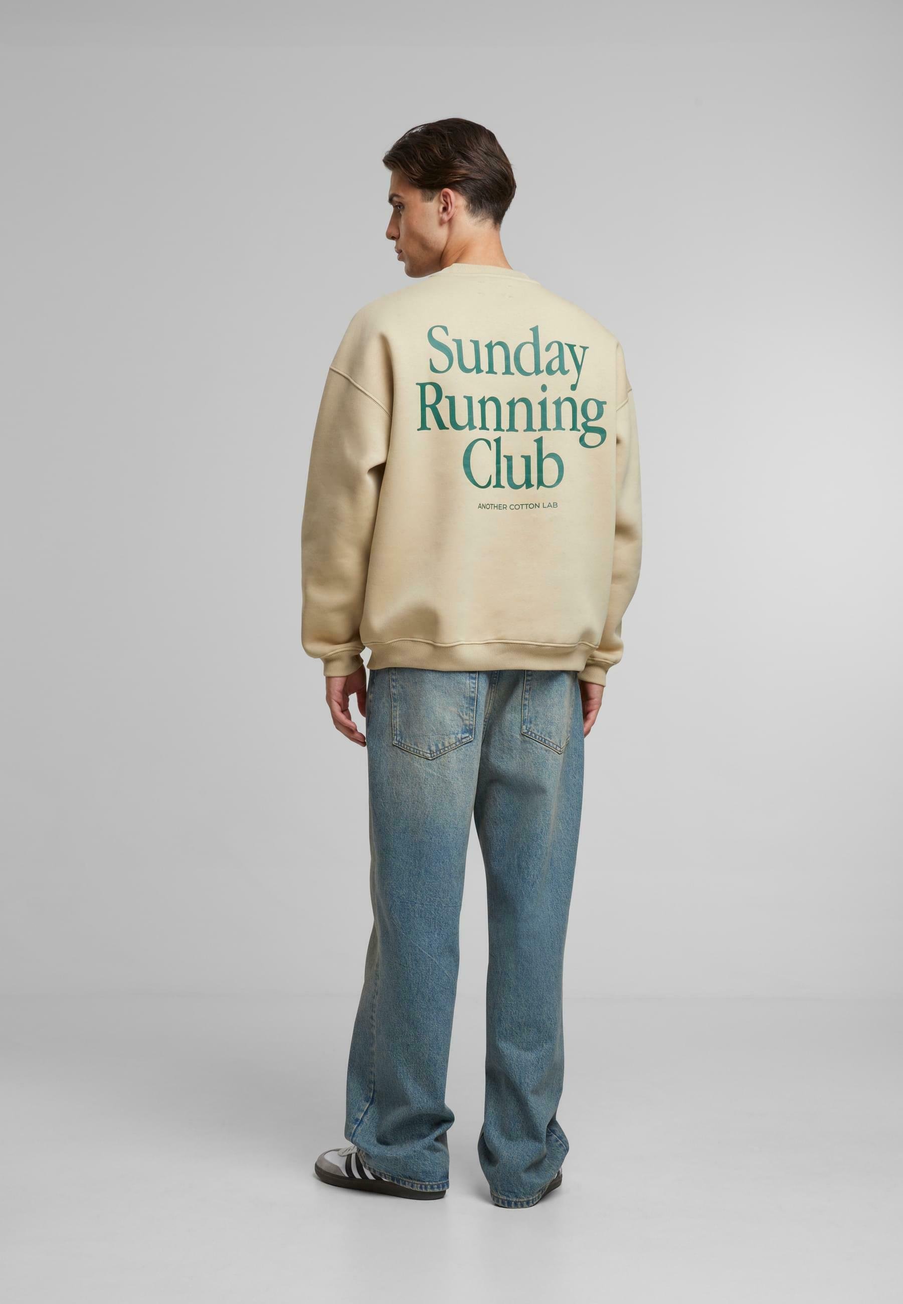 Another Cotton Lab SUNDAY RUNNING CLUB OVERSIZED - Sweater - beige