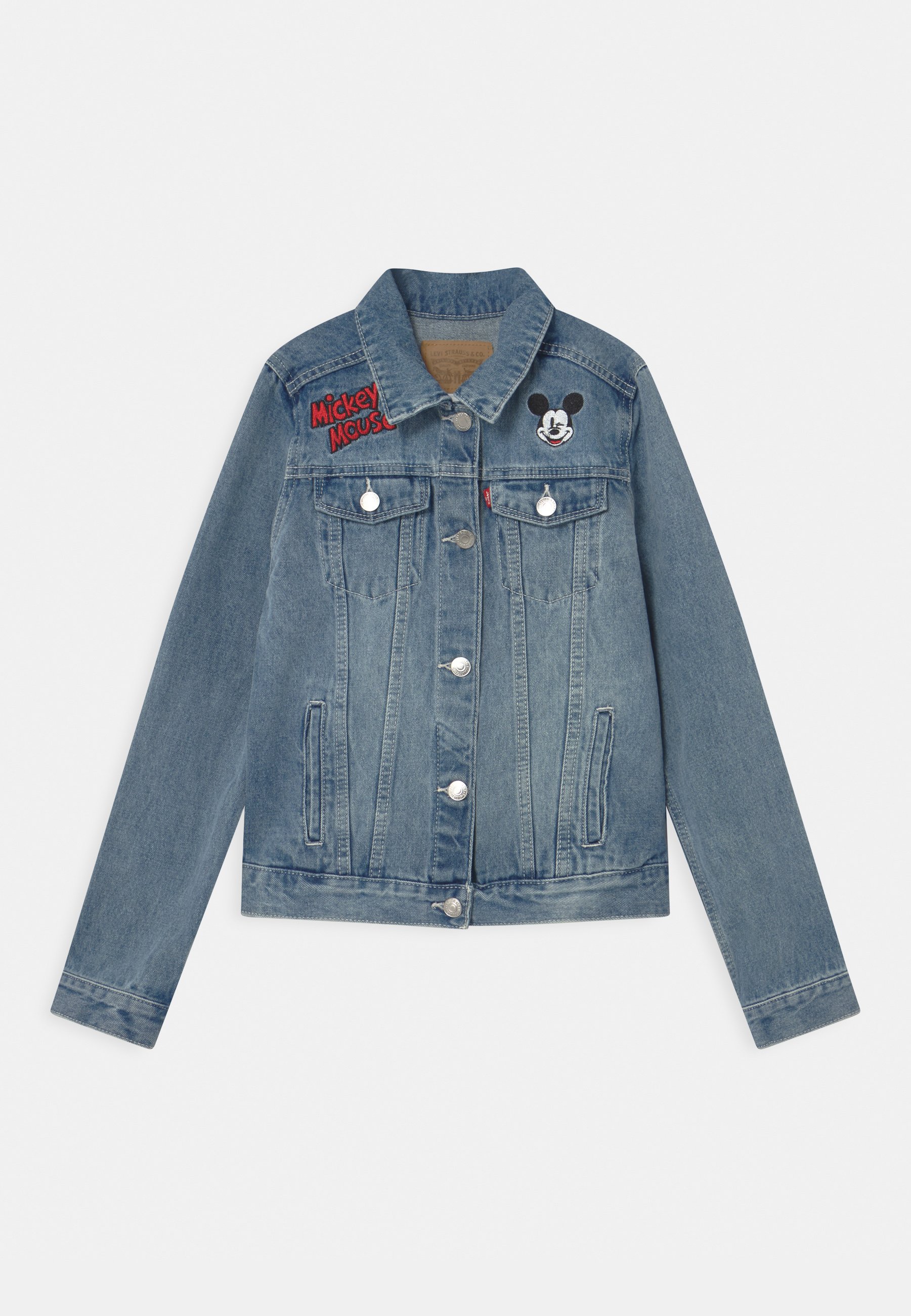 Levi's® MICKEY MOUSE TRUCKER - Giacca di jeans - light-blue denim/carta da  zucchero - Zalando.it