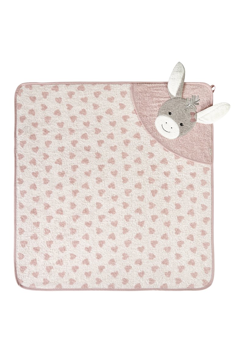 Sterntaler MOTIV-KAPUZENBADETUCH EMMI GIRL - Bath towel - zartrosa