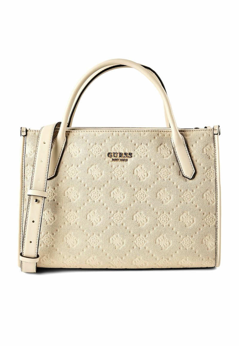 Guess JODI SHOPPER - Handbag - light beige logo/beige - Zalando