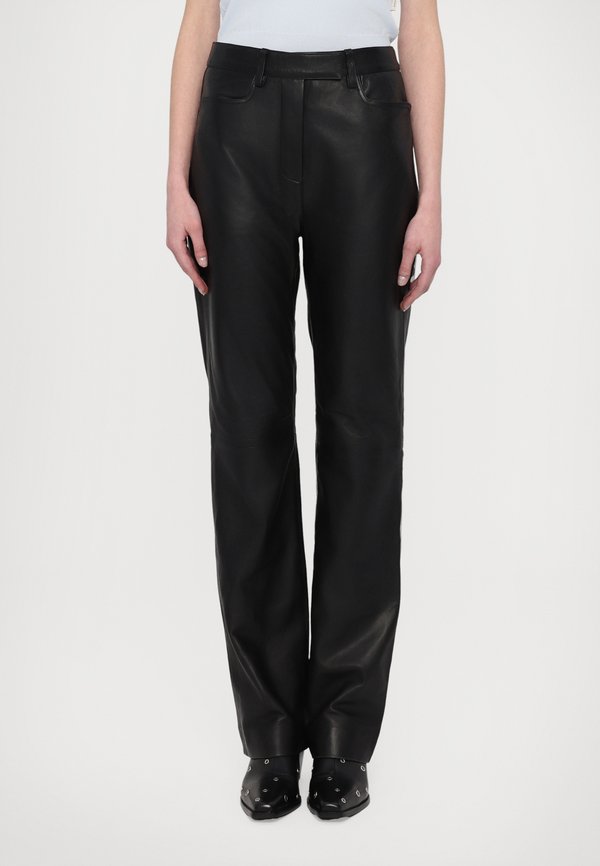 STRAIGHT LEG PANTS - Leather trousers