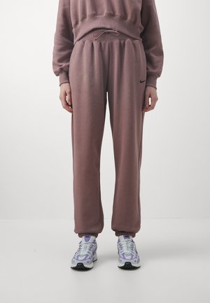 W PHNX FLC HR OS - Treniņtērpa apakšdaļas - smokey mauve/black