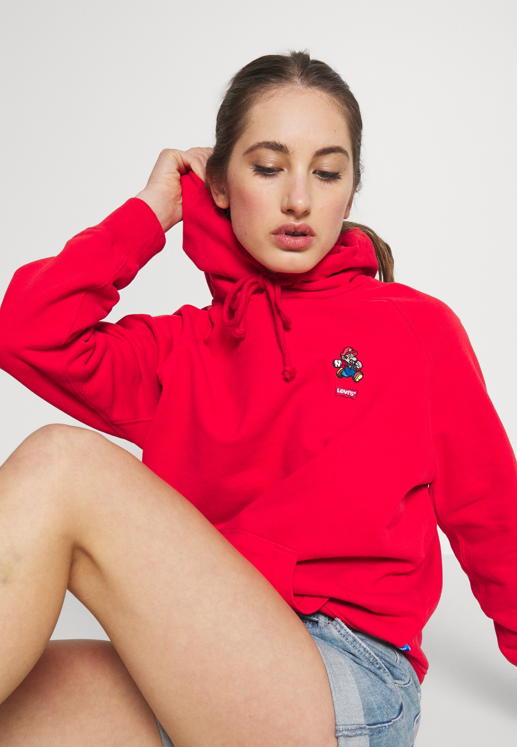 Levi's® MARIO GRAPHIC SPORT HOODIE Hoodie redRood Levi's® Hoodie redRood Zalando.nl