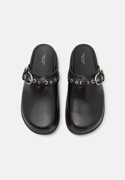 rag & bone BUCKLE PLATFORM MULE - Tagant lahtised kingad - black