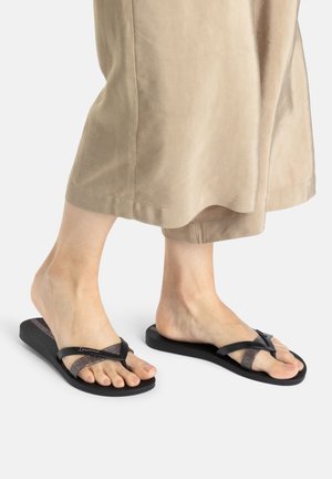 ZEHENTRENNER KIREI CHIC FEM - Pool slides - schwarz silber