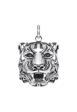 ANHÄNGER 925 STERLINGSILBER, GESCHWÄRZT - Anhänger - schwarz, silberfarben