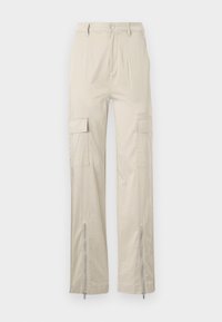 PANT WITH ZIPPER  - Cargo hlače - chino khaki