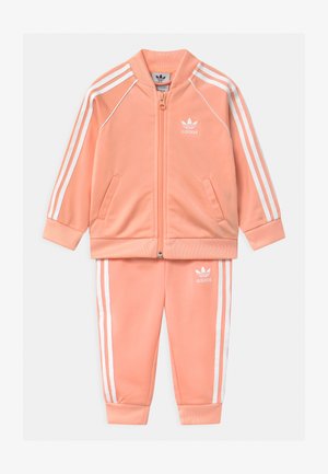SLICE TREFOIL CREW ADICOLOR ORIGINALS PULLOVER - Träningsjacka - glow pink/white