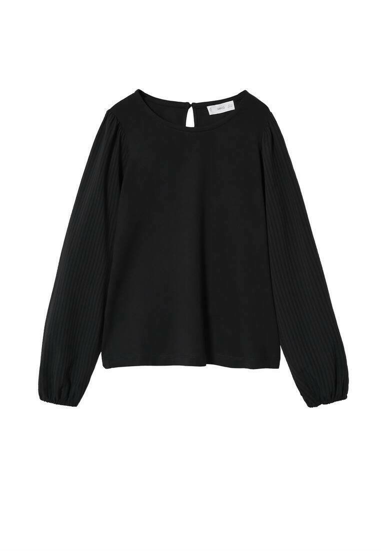 Mango Kids Longsleeve zwart Mango Kids Longsleeve zwart