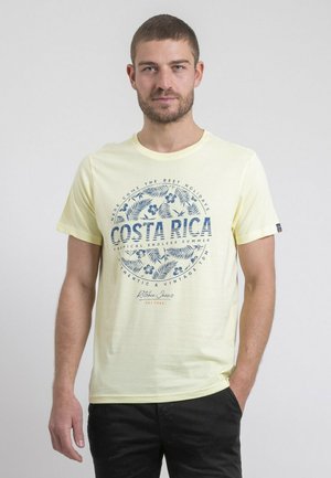 T-shirt imprimé - jaune
