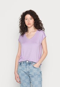 Pieces PCBILLO TEE SOLID - T-shirt básica - lavendula