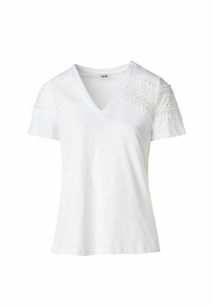 SLIM - Camiseta estampada - weiß
