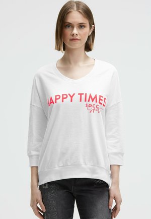 MIT V-AUSSCHNITT - Sweatshirt - opticwhite