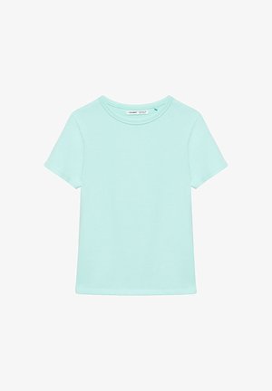 PULL&BEAR, SHORT SLEEVE FITTED - T-SHIRT - T-Shirt basic - mottled light blue
