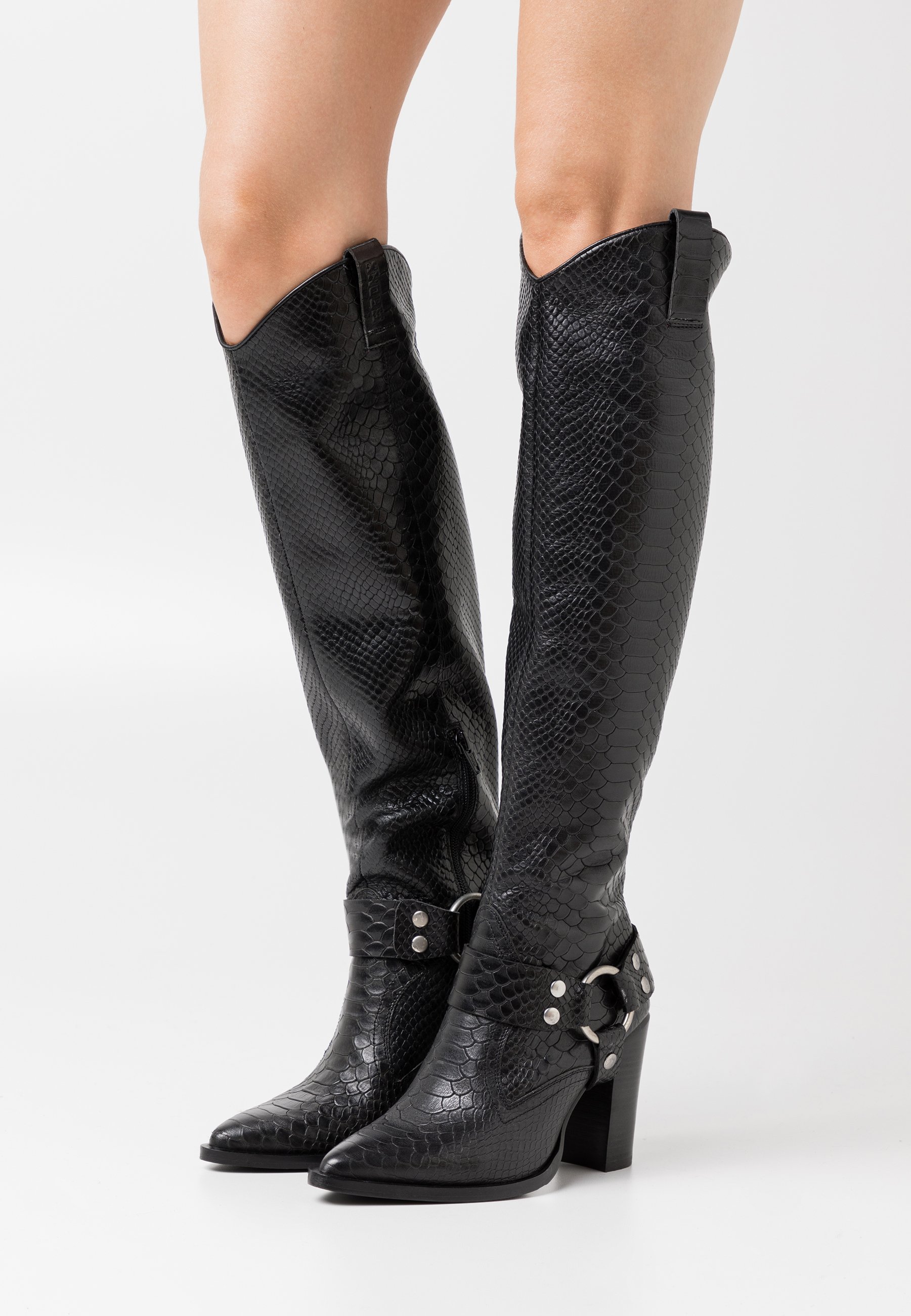NEW AMERICANA Laarzen met hoge hak black NEW AMERICANA Laarzen met hoge hak black