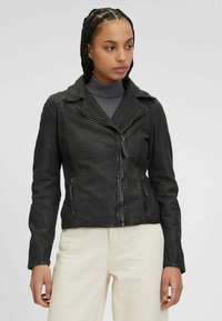 GWANIMALA - Giacca di pelle - anthracite ii