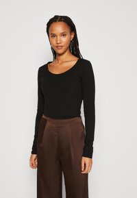 Lindex INEZ - Pikkade varrukatega topp - black