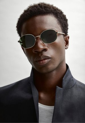Massimo Dutti, ROUND METAL SUNGLASSES - Solbriller - silver-coloured