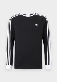 STRIPES TEE - Pikkade varrukatega topp - black