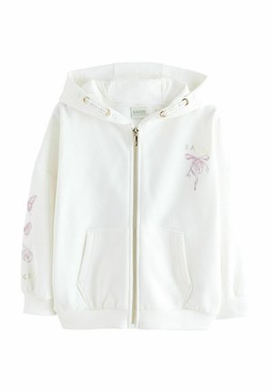 REGULAR FIT  BACK GRAPHIC  - Zip-up sweatshirt - cream